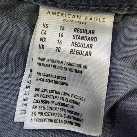 American Eagle Button Fly High Rise Jeggings - Picture 2 of 2